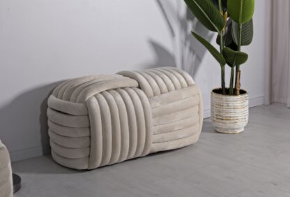 PANCA SOFTY CREMA CM 90X45X45 - immagine 8
