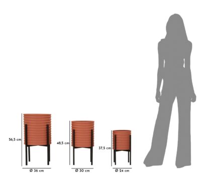 P/VASI MILLY TRIS CM Ø 36X56,5-30X48,5-24X37,5 - immagine 9