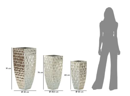 P/VASI TRIS ARGY CM Ø 38,1X90,8-30,5X75,6-24,8X62,2 - immagine 9
