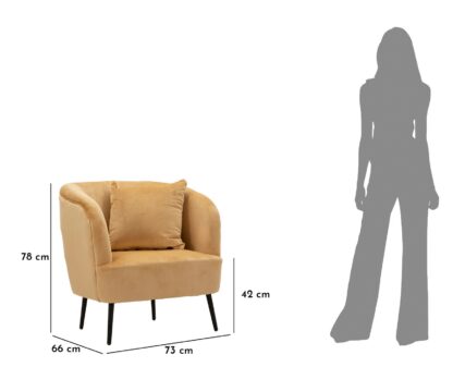 POLTRONA BROWY C/CUSCINO CM 73X66X78 - immagine 11