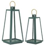 LANTERNE GRENT SET 2 PZ CM Ø 25X25X57-20X20X45