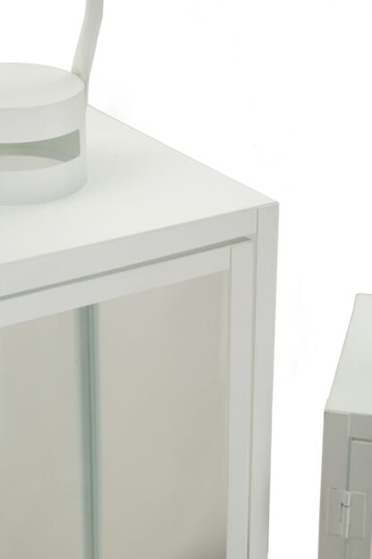 LANTERNE WHITE SET 3 PZ CM 22X22X66-18X18X49,5-14X14X39 - immagine 5