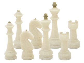 SCACCHI QUARZY SET 8 PZ ASSORTITI CM Ø 4,4X9,2-4,3X13,3-5X16-X4,5X10,3