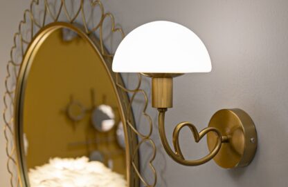 LAMPADA DA MURO LOVY GOLD CM 23X15X22 - immagine 6
