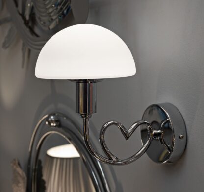 LAMPADA DA MURO LOVY SILVER CM 23X15X22 - immagine 6