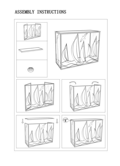 CONSOLE VELE CM 108X37X80 - immagine 10