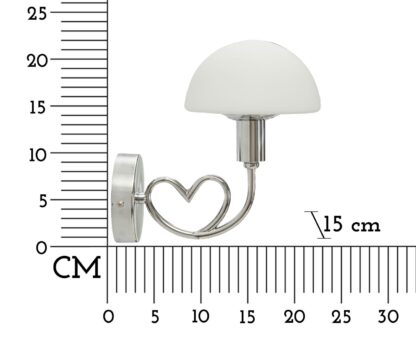 LAMPADA DA MURO LOVY SILVER CM 23X15X22 - immagine 7