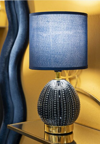LAMPADA DA COMODINO FLAVI BLU CM Ø 15X30,5 - immagine 5