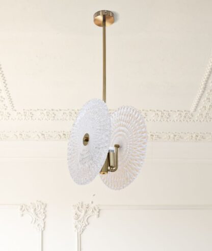 LAMPADARIO GLASS CM 35X18X80 - immagine 7