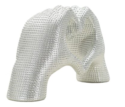 SCULTURA LOVER SILVER CM 25X7,5X13,5 - immagine 2