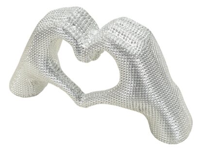 SCULTURA LOVER SILVER CM 25X7,5X13,5 - immagine 3