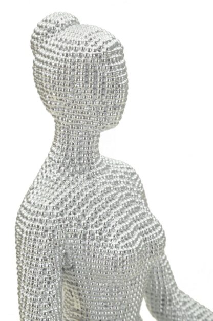DONNINA YOGA SILVER CM 20,5X15,5X23 - immagine 2