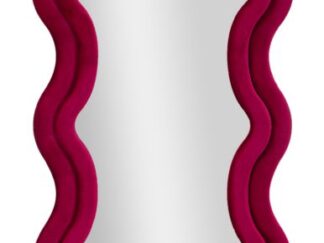 SPECCHIO DA MURO EMILY VELLUTO FUXIA CM 60X6X160 (MISURA SPECCHIO CM 42X144)