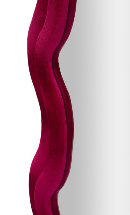 SPECCHIO DA MURO EMILY VELLUTO FUXIA CM 60X6X160 (MISURA SPECCHIO CM 42X144) - immagine 4