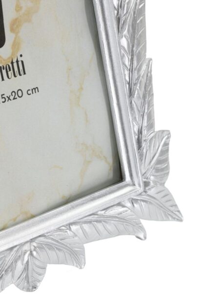 CORNICE LEAVY SILVER CM 21,2X1,7X26,8 (MISURA INTERNA CM 15X20) - immagine 4