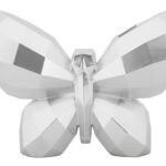 VASO BUTTERFLY SILVER CM 22,5X8X15