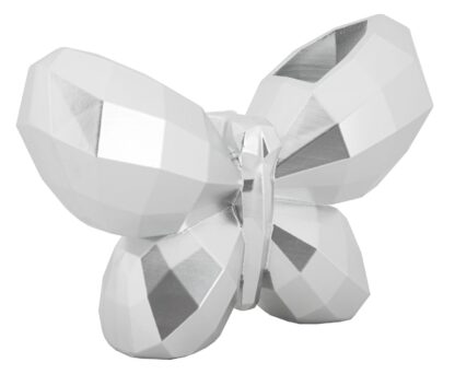 VASO BUTTERFLY SILVER CM 22,5X8X15 - immagine 2