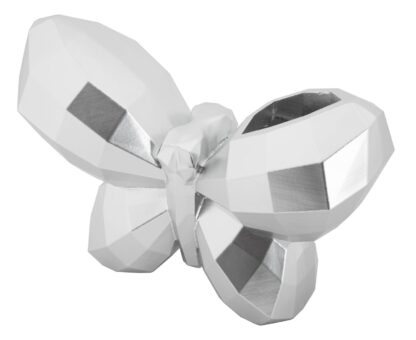 VASO BUTTERFLY SILVER CM 22,5X8X15 - immagine 3