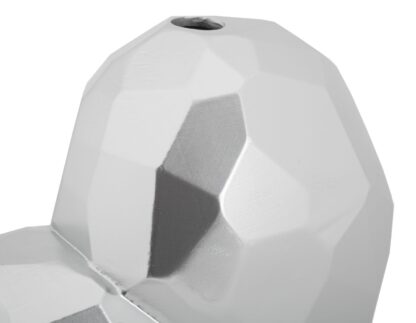 VASO HEART SILVER CM 19X9X18 - immagine 4