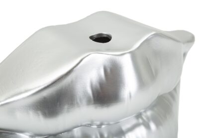 VASO MOUTH LIP SILVER CM 23X8X12 - immagine 4