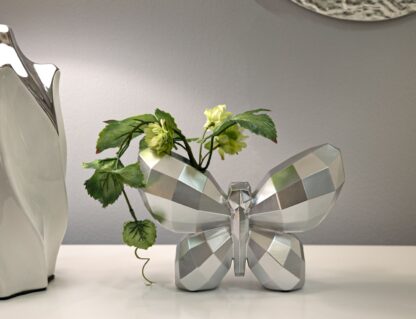 VASO BUTTERFLY SILVER CM 22,5X8X15 - immagine 5