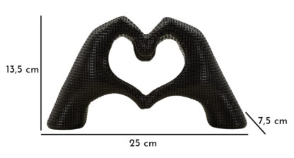 SCULTURA LOVER BLACK CM 25X7,5X13,5 - immagine 7