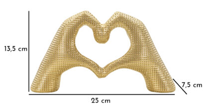 SCULTURA LOVER GOLD CM 25X7,5X13,5 - immagine 7