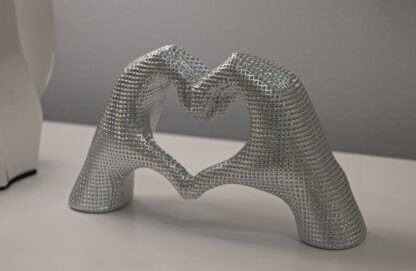 SCULTURA LOVER SILVER CM 25X7,5X13,5 - immagine 6