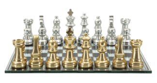 SET SCACCHIERA NERA/BIANCA CM 50,5X50,5X14