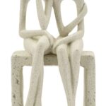 STATUETTA COPPIA STONS CM 11,5X9X25