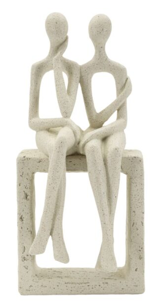 STATUETTA COPPIA STONS CM 11,5X9X25