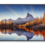 STAMPA SU TELA LACCATA C/CORNICE LAKE CM 90X4X60