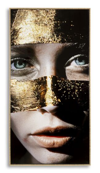 DIPINTO SU TELA LACCATO NAIROBI C/CORNICE -B- CM 52X4X102