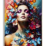 DIPINTO SU TELA LACCATO MARTY C/CORNICE -A- CM 62X4X92