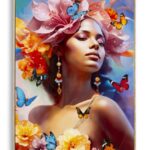 DIPINTO SU TELA LACCATO MARTY C/CORNICE -B- CM 62X4X92