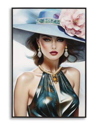 DIPINTO SU TELA LACCATO PAM C/CORNICE -A- CM 62X4X92