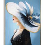 DIPINTO SU TELA LACCATO DORI C/CORNICE -B- CM 62X4X92