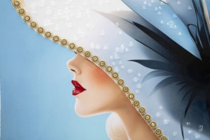 DIPINTO SU TELA LACCATO DORI C/CORNICE -B- CM 62X4X92 - immagine 2