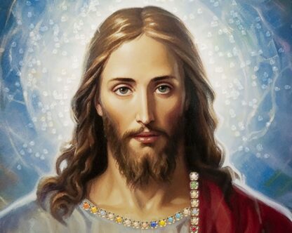DIPINTO SU TELA LACCATO JESUS C/CORNICE CM 72X4X102 - immagine 2