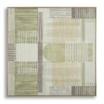 STAMPA DIPINTA SU TELA LIGNES C/CORNICE -A- CM 60X3X60