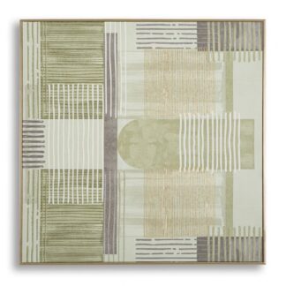 STAMPA DIPINTA SU TELA LIGNES C/CORNICE -A- CM 60X3X60