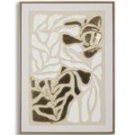 STAMPA DIPINTA SU TELA GOLDY C/CORNICE -B- CM 50X3X70