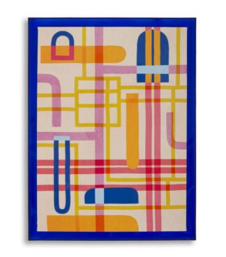 STAMPA SU TELA LACCATTO MODIS C/CORNICE -B- CM 60X3,3X80