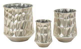 P/VASI SILVER SET 3 PZ CM Ø 35X38,5-27,5X33-18,5X26,5
