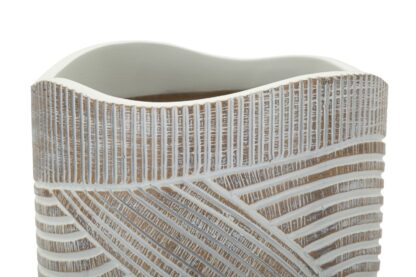 VASO RESINA WOODY CM Ø 19X55 - immagine 3