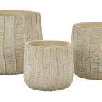 CACHEPOT FLAKE SET 3 PZ CM 30,5X27-25X22,2-19,5X18