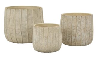 CACHEPOT FLAKE SET 3 PZ CM 30,5X27-25X22,2-19,5X18