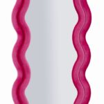 SPECCHIO DA MURO MIKI VELLUTO FUXIA CM 60X4X160 (MISURA SPECCHIO CM 39X135)