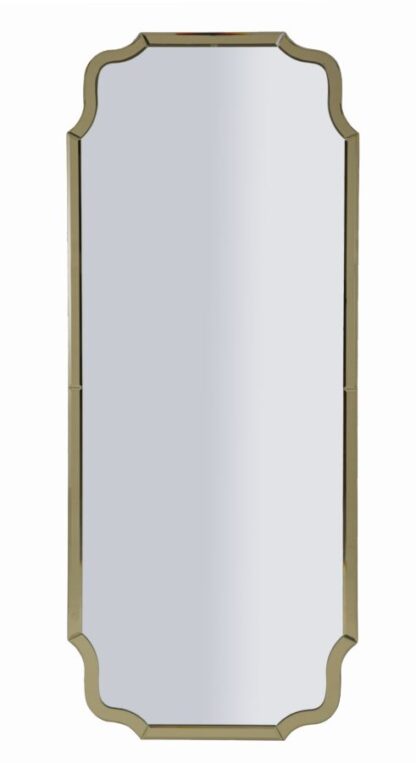 SPECCHIO DA MURO ISTANBUL ORO CM 60X2X150 (MISURA SPECCHIO CM 54X143,5)