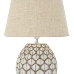 LAMPADA DA TAVOLO RESINA TIBET CM Ø 35X52